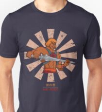 Camiseta ajustada El hombre retro japonés