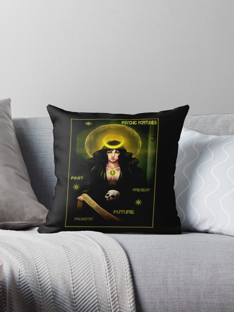 Psychic Fortunes Vintage Fortune Teller Print Throw Pillow By Posterbobs