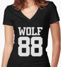 EXO Wolf 1 Women's Fitted V-Neck T-Shirt