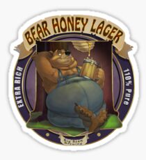 Pegatina Bear Honey Lager