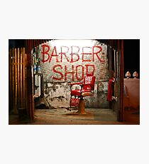 The Barber of Vang Vieng Photographic Print