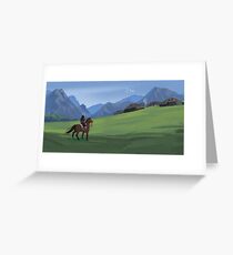 Landschaft 2 Grußkarte