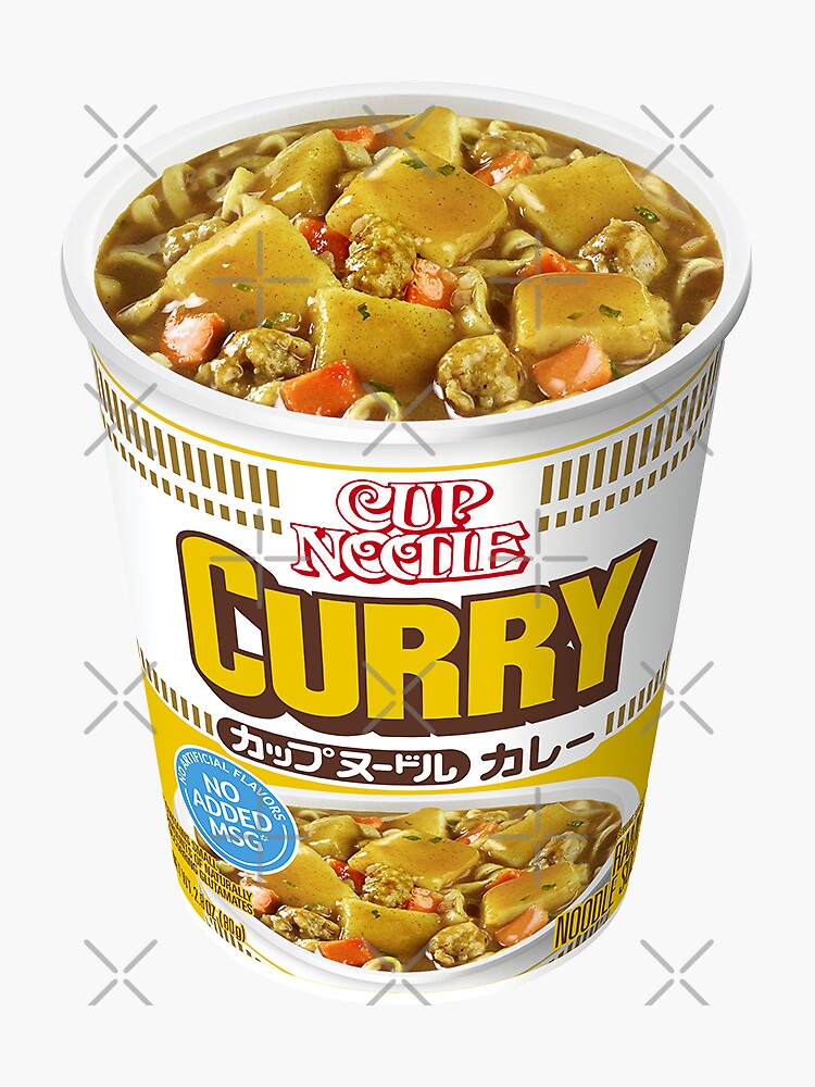"Curry Cup Noodle Stickers" Sticker by WetToast Redbubble