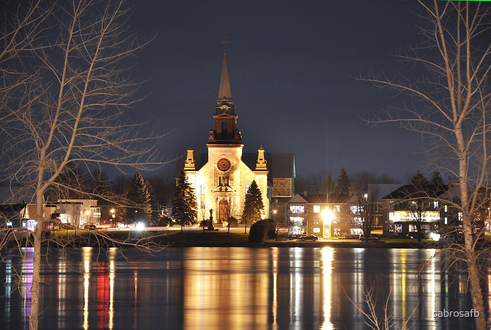 "SaintAthanase Church, Iberville, Québec" by sabrosafb Redbubble