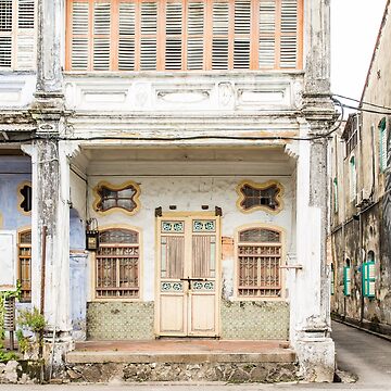 George Town, Penang Shop House Street Scene Premium T-Shirt for Sale by  Jessica Fradono