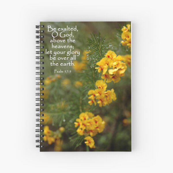 Psalm 57:5 Spiral Notebook