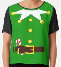 Green Elf Costume Chiffon Top