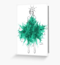 Christmas Tree Dress Greeting Card