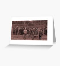 Muster co C sepia Greeting Card