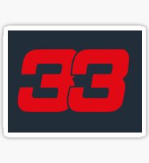 Number 33 Sticker