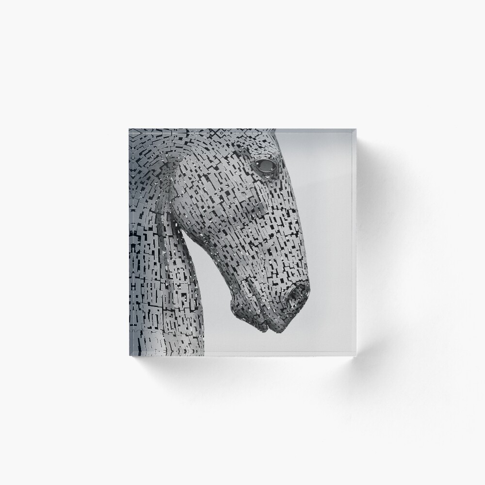 The Kelpies Sculpture in Falkirk Scotland Acrylic Block