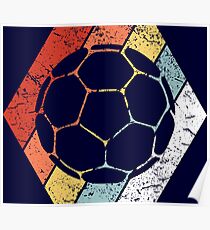 Vintage Handball Shirt Funny Handball Retro 80s Style Poster