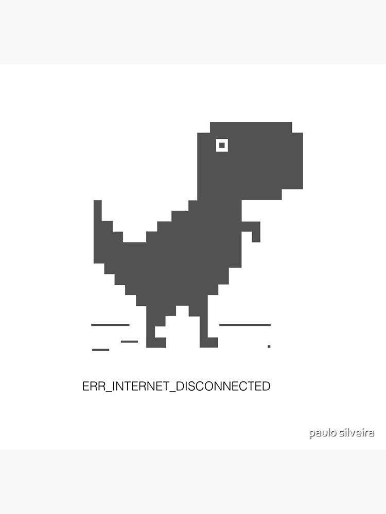 "No Internet Dinosaure" Art Print by hypnotzd | Redbubble