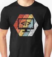 Vintage Coding Shirt Funny Programming Retro 80s Style Unisex T-Shirt