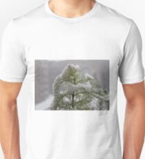 #winter #nature #snow #frost #outdoors #icee #cold #wood #season #bird #tree #frozen #dry #garden #grass #weather #horizontal #colorimage #nopeople #closeup #plant #day #animal Unisex T-Shirt