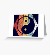 Vintage Tai Chi Shirt Funny Tai-Chi Retro 80s Style Greeting Card