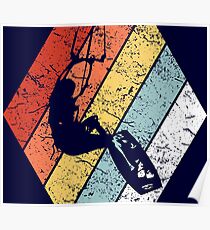 Vintage Kitesurfing Shirt Funny Kitesurfing Retro 80s Style Poster