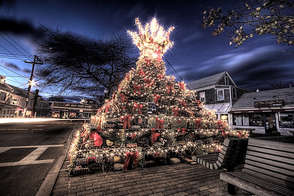 " Provincetown Lobster Trap Christmas Tree" by Artist Dapixara Redbubble