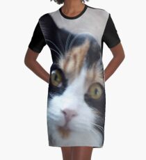 Puce chatte calicot Robe t-shirt