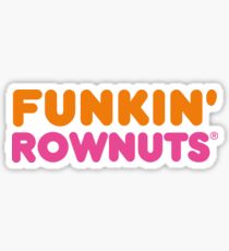 Funkin Rownuts - Rowing T Shirt Sticker