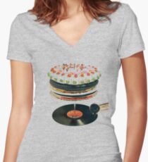 Let it Bleed Women's Fitted V-Neck T-Shirt