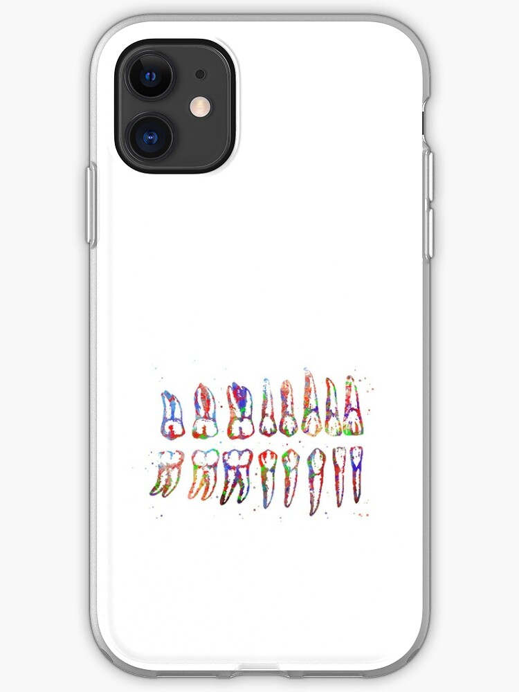 Tooth Chart Human Teeth Dental Art Iphone Case Cover By