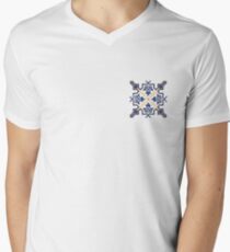 Portuguese Tile Pattern Artwork, Azulejo Portugues, Azulejos V-Neck T-Shirt