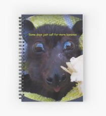 Batzilla Batties are batty for bananas! Spiral Notebook