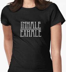 inhale / exhale Women's Fitted T-Shirt