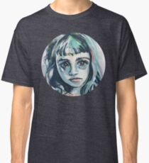 Mia - abstract painted portrait of a thinker #1 Classic T-Shirt