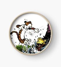 calvin and hobbes Clock