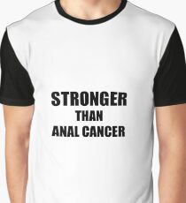 Anal Cancer Awareness Survivor Hope Cure Inspiration Stronger Than Graphic T-Shirt