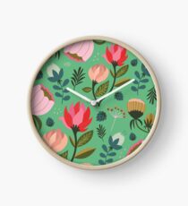 Hübsche Blumen Uhr