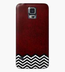 Red Chevron Hülle & Klebefolie für Samsung Galaxy