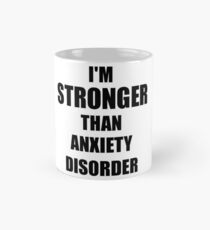 Taza clásica Anxiety Disorder Awareness Survivor Hope Cure Inspiration Stronger Than