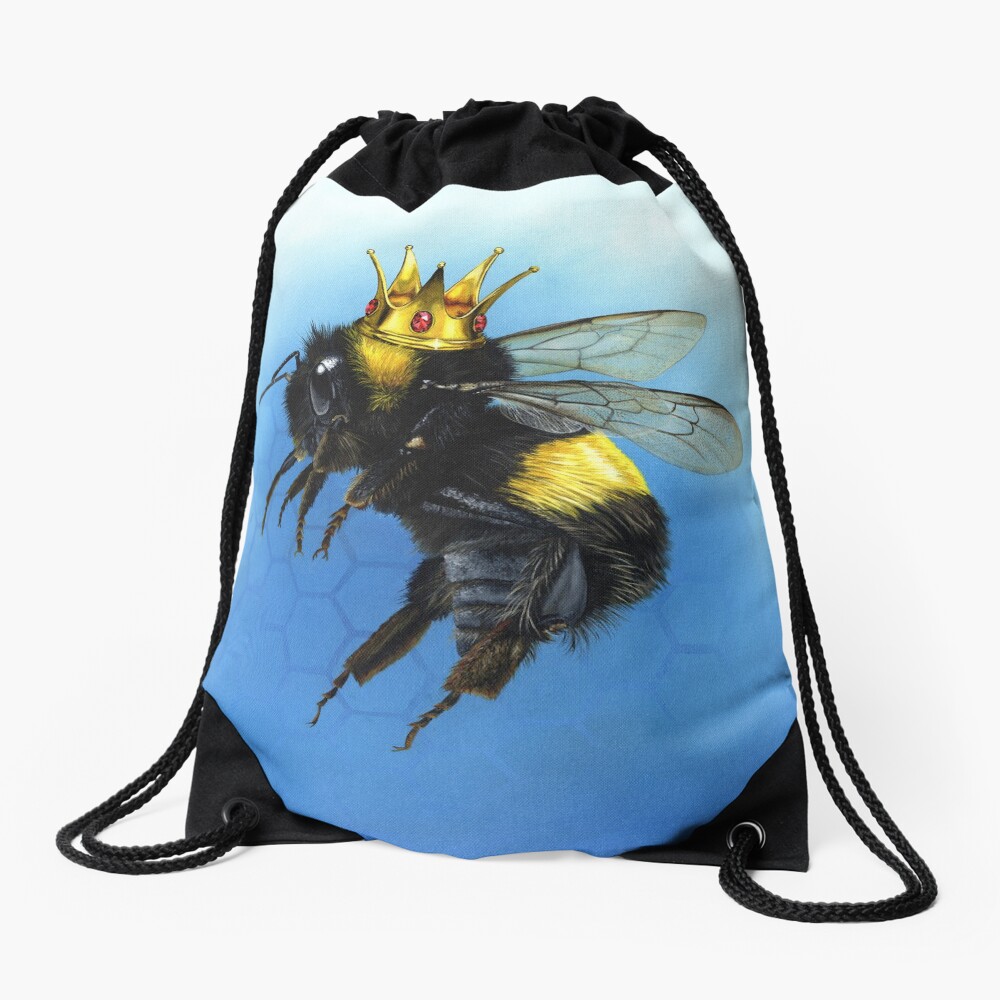 Queen Bee Drawstring Bag