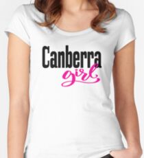 Canberra Girl Australia Raised Me Women's Fitted Scoop T-Shirt