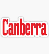Canberra Australia Raised Me Sticker