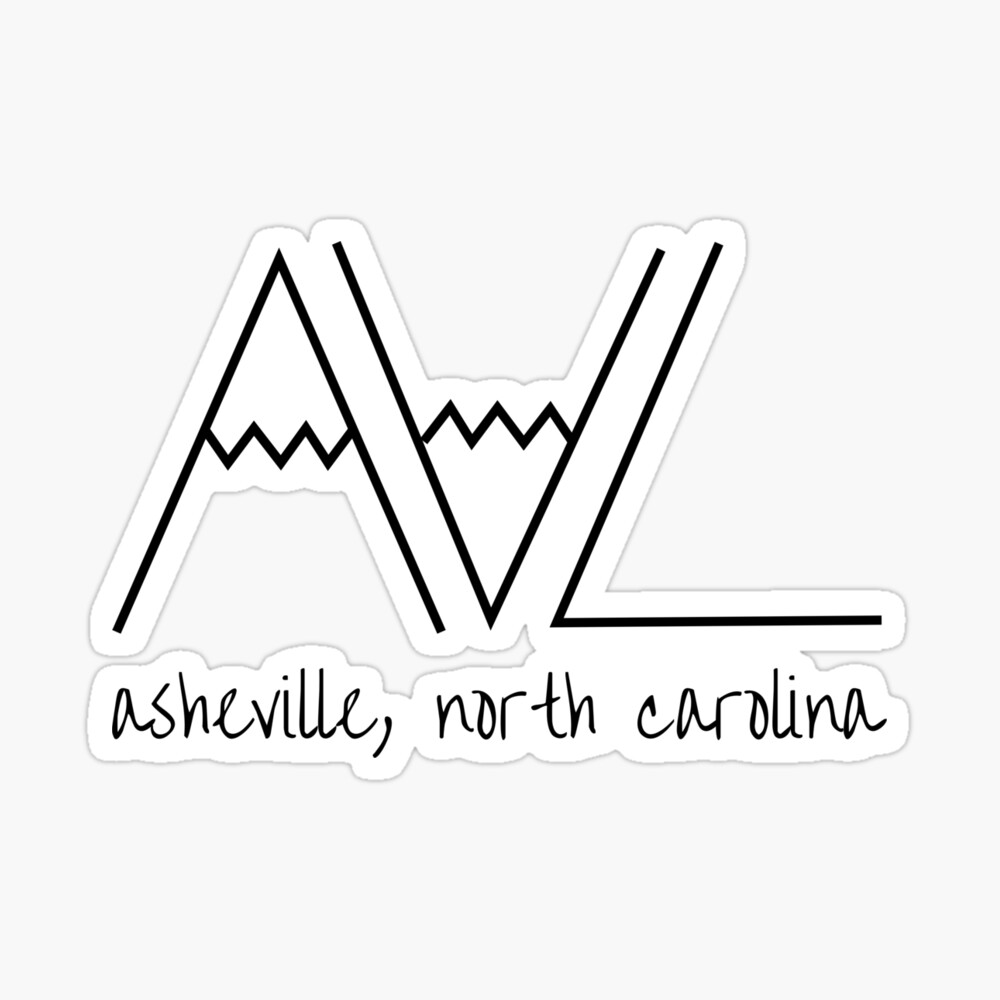 asheville nc mountains Sticker