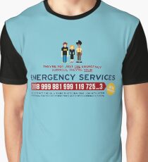 IT Crowd - Emergency Services Graphic T-Shirt