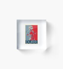 Fortnite Durr Burger For President Acrylic Block