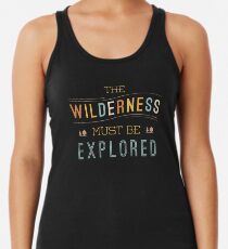 Camiseta con espalda nadadora El desierto debe ser explorado