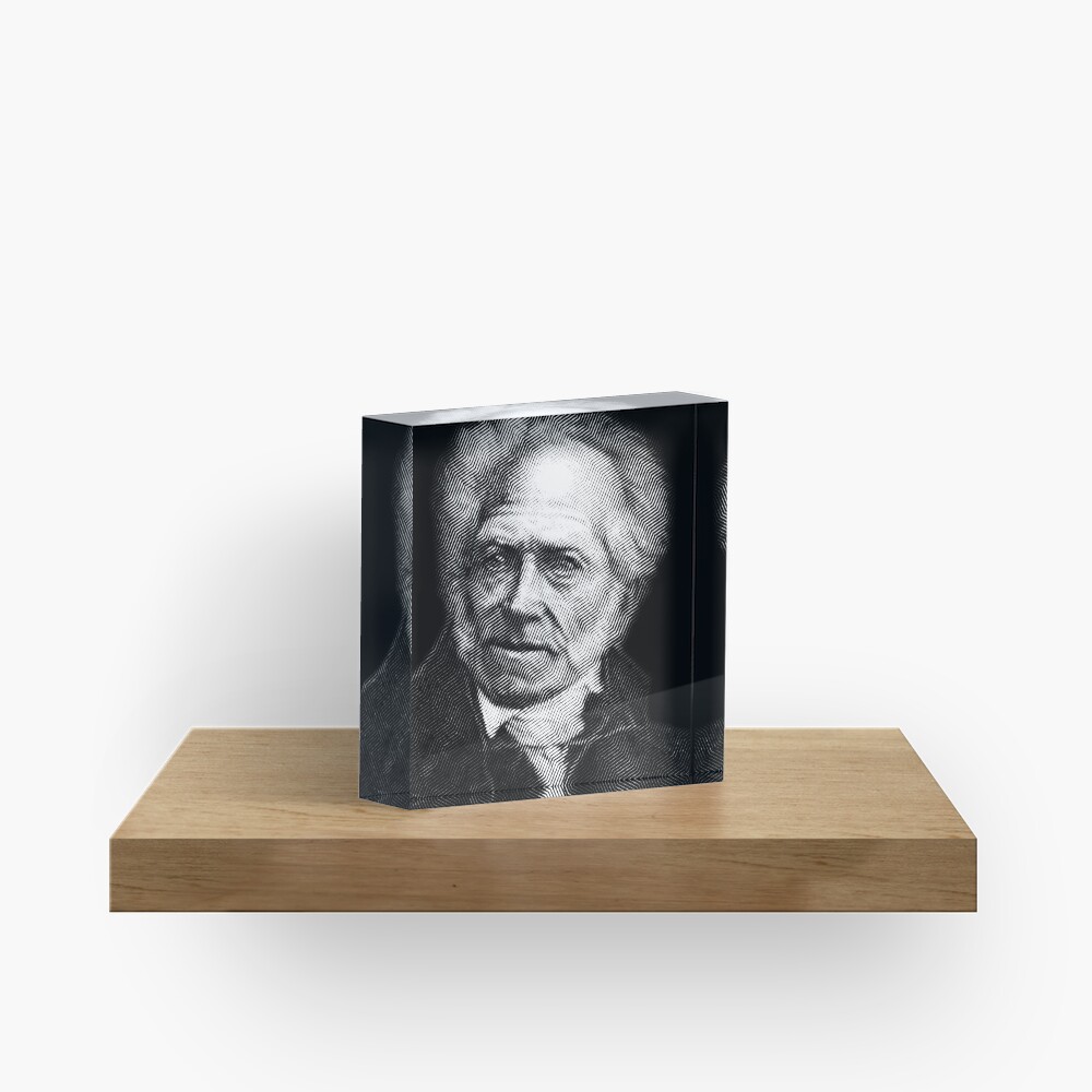 Arthur Schopenhauer Acrylic Block