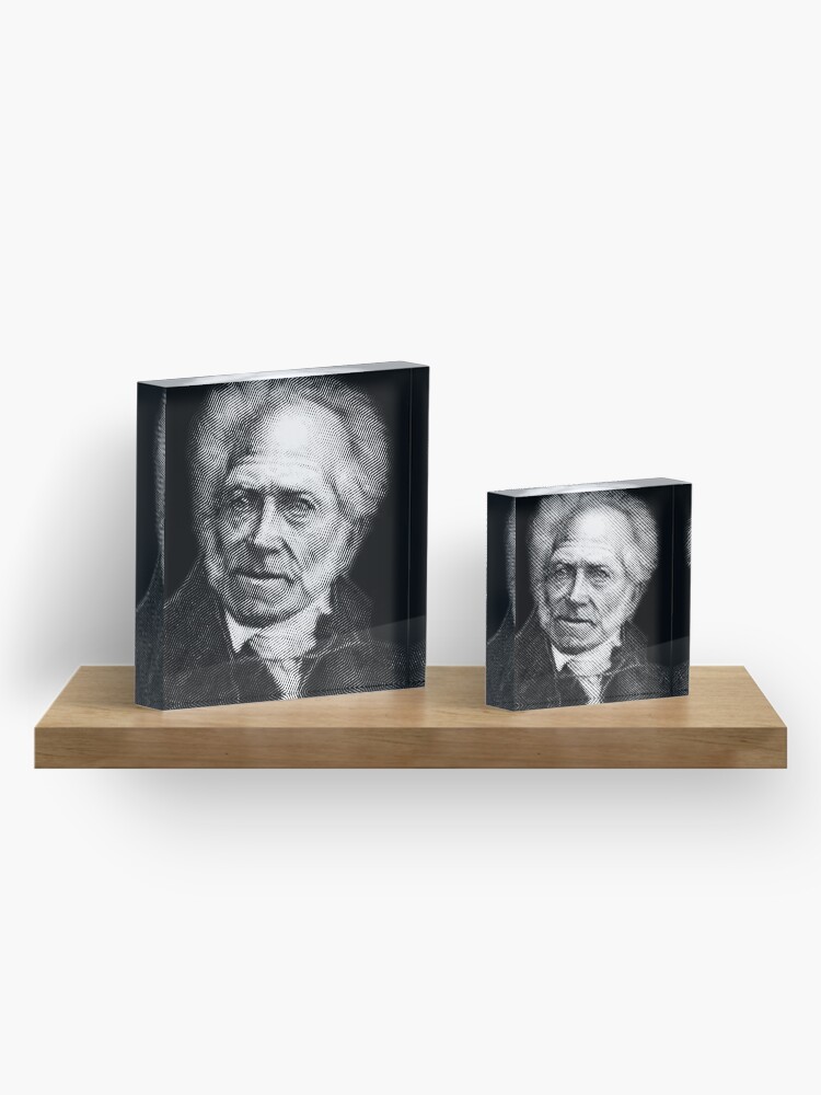 Alternate view of Arthur Schopenhauer Acrylic Block