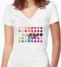 James Charles x Morphe Palette Women's Fitted V-Neck T-Shirt