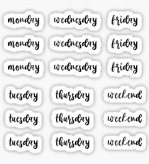 BulletJournal Daily Stickers - Black Sticker