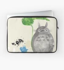 My Neighbor Totoro Giclee Vintage Digital Art Laptop Sleeve