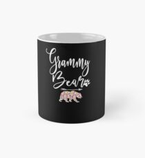 Grammy Bear Pretty Scripted Floral Gift With Paw & Arrow Mug