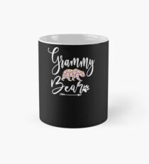 Grammy Bear Pretty Scripted Floral With Paw & Arrow Mug
