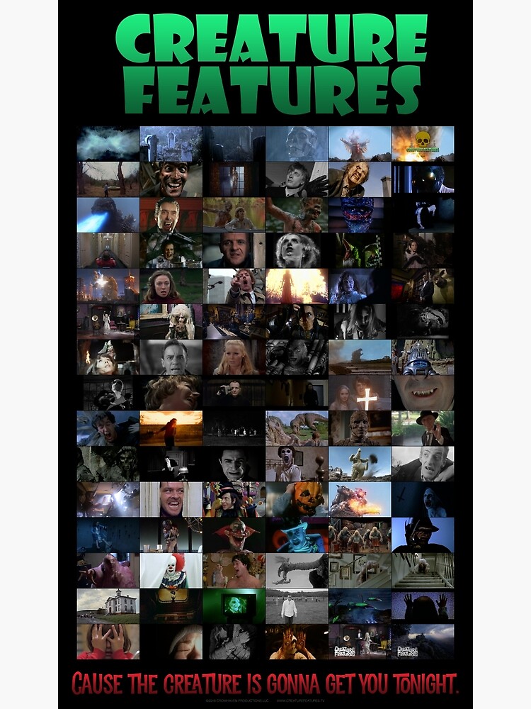 Creature Features Opening Theme Poster by CreatureStore